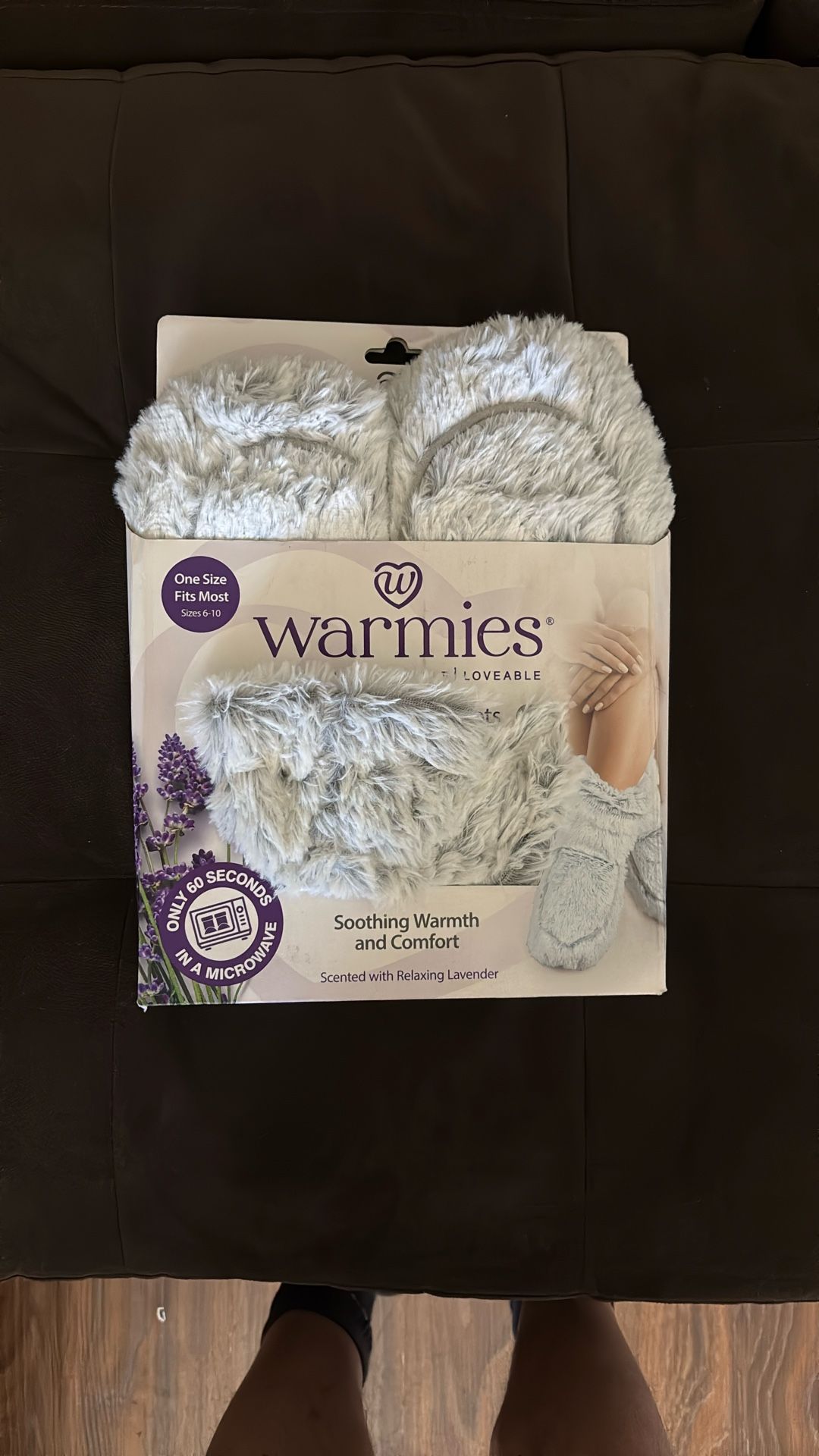 Warmies ® FW-SLI-MG Women’s Microwavable Marshmallow Gray Slippers