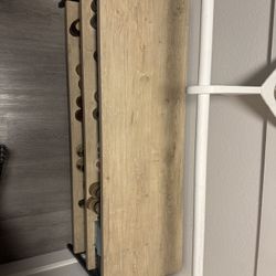 Wood Storage Ottoman