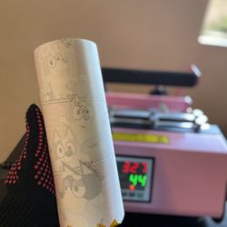 Pink Heat Press Machine