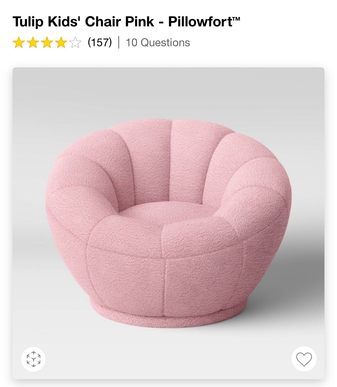 Tulip Kids Chair-pink