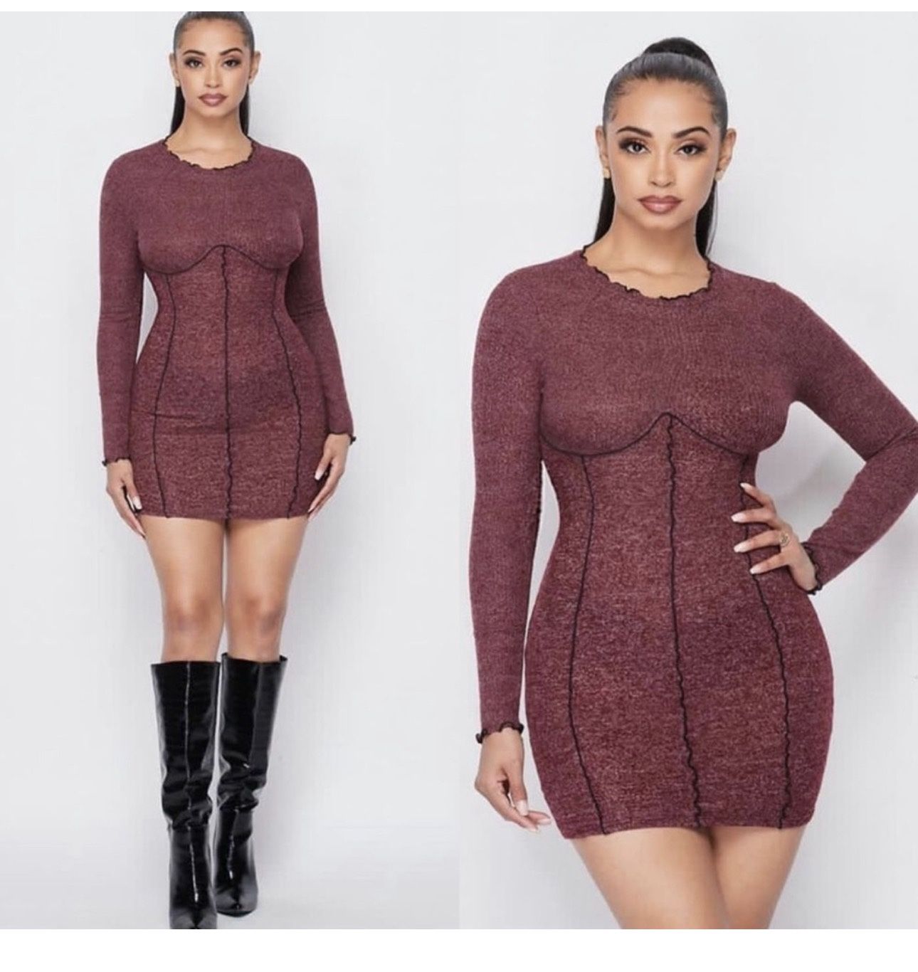 Burgandy Dress