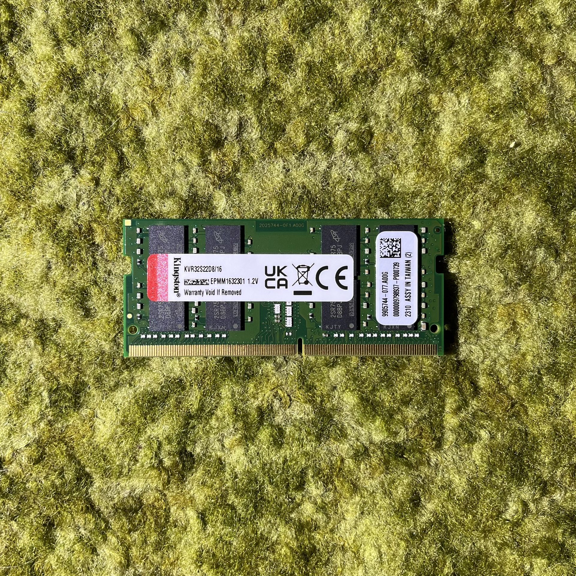 Kingston 16GB PC4-3200 DDR4-25600 SDRAM Laptop Memory (KVR32S22D8/16)