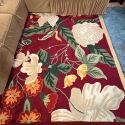 Floral Style Area Rug 10’ x 8’
