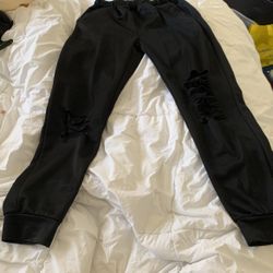 Small ribbed joggers
