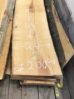 Sycamore live edge slabs
