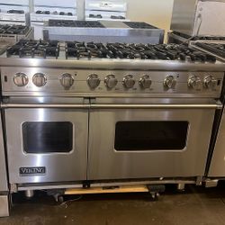 VIKING 48”WIDE ALL GAS RANGE STOVE STAINLESS STEEL 