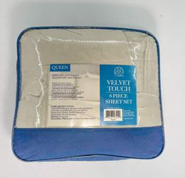 Life Comfort Velvet Touch 6 piece Fleece Sheet Set Queen Taupe 100 Polyester for Sale in Gardena CA OfferUp