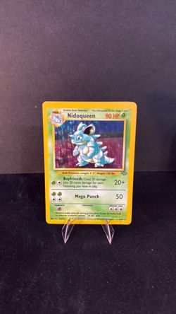 Nidoqueen #7 Holo Rare Pokemon TCG 1999 Jungle Unlimited MP Moderately Played