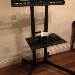 Rolling TV Stand fits Up To 60”