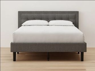 Open Box Grey Bed Frame with Headboard