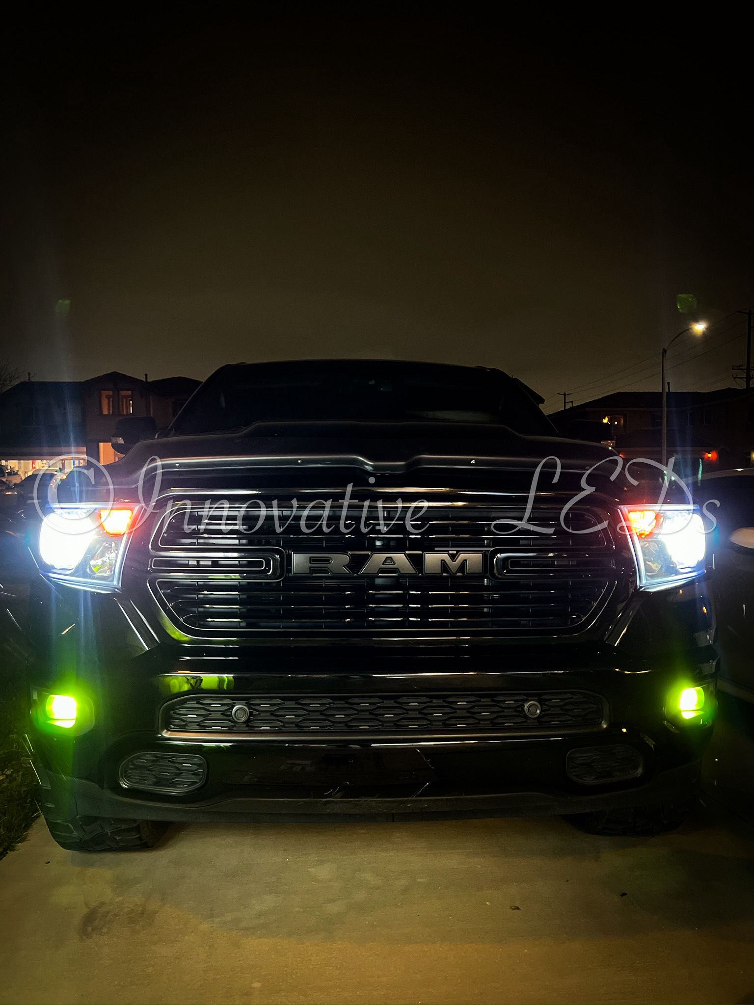 6000k Glacier White LED Headlight And 3000k Jdm Yellow LEDs Fog Lights
