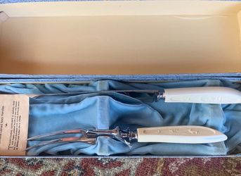 RARE! Vintage Henley & Co. German Carving Knife Set – Engraved Handles