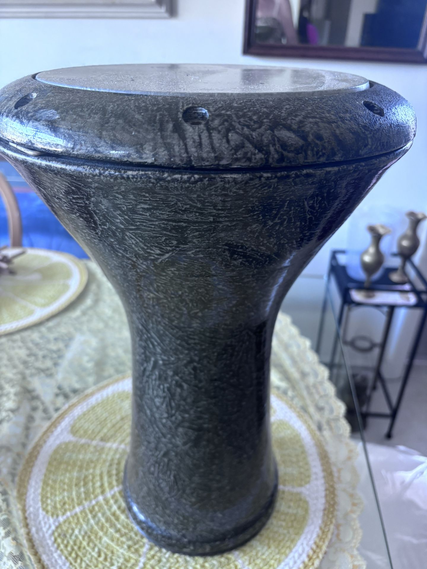 Vtg Darbuka,Doumbaka Istanbul Pattern. Drum For Sale