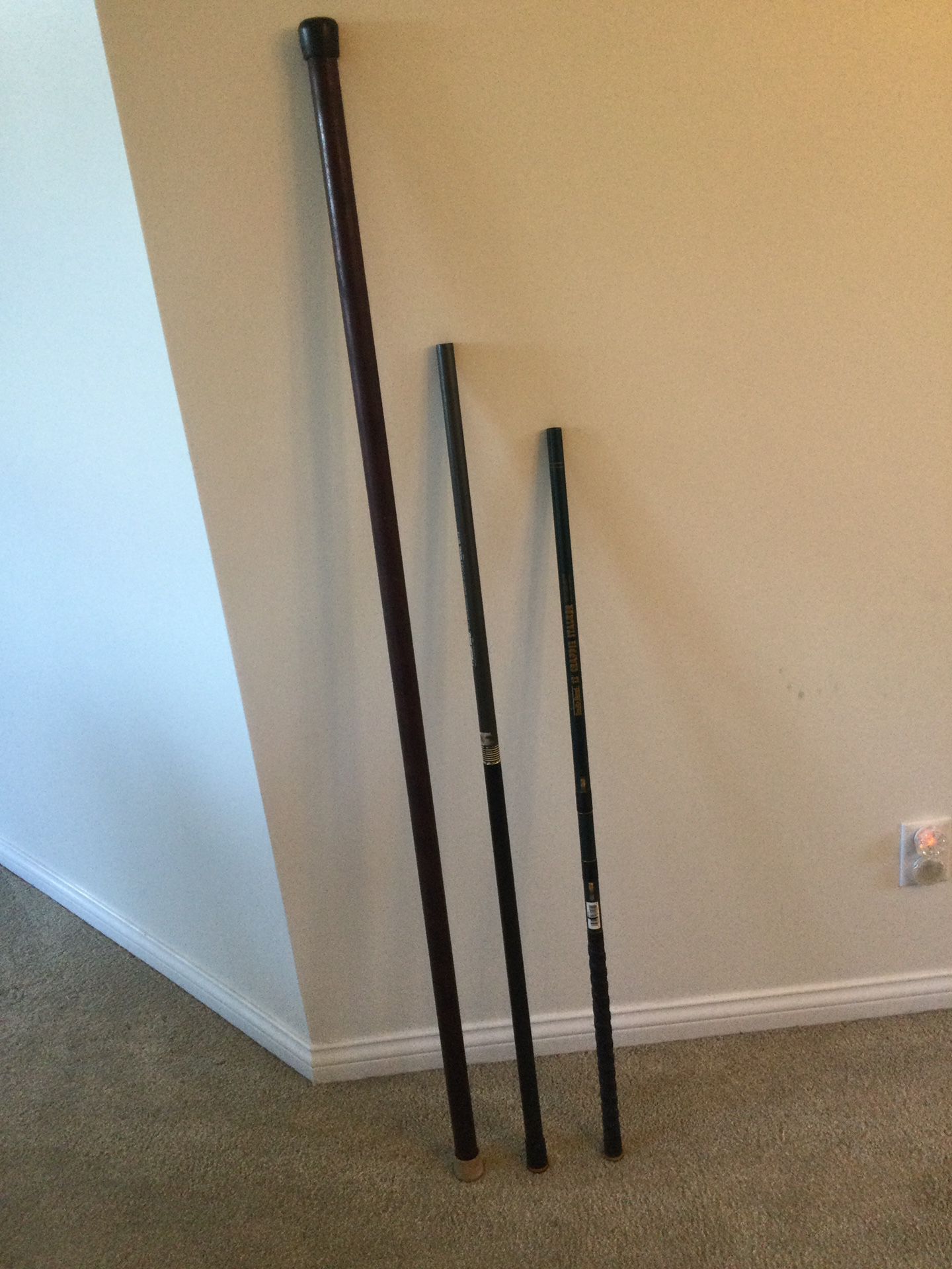 EXTENDABLE FISHING POLES. 12’, 13’ & 20’ POLES. ALL 3 FOR $25.00.