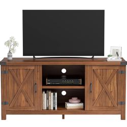 Tv Stand New In Box Brown Wash With Black 