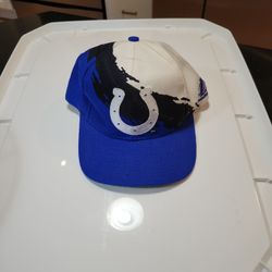 Indianaplois Colts NFL Logo Athletic Paint Splash Snap Back Hat