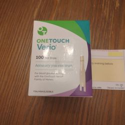 One Touch Verio Diabetic Strips 