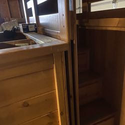 Twin Sized Loft Bed With Dresser 