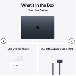 15" MacBook Air Midnight 16GB Memory 256GB Storage