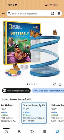 National Geographic Butterfly Growing Kit