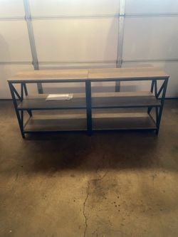 55" Industrial TV Stand & Media Console – Fits Up to 65