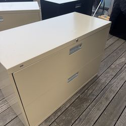 Metal filing cabinets