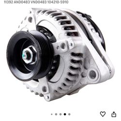 Alternator Compatible with 3.5L for 2008-2012 for Honda for Accord, 2010 for Honda for Accord Crosstour Alternator 130AMP 12V 11392 AND0483 VND0483 10