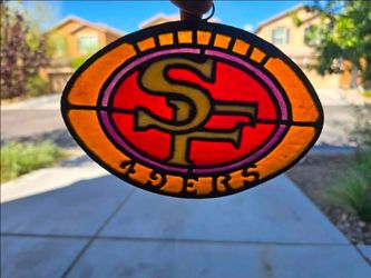 San Francisco 49ers Stained Glass Suncatcher