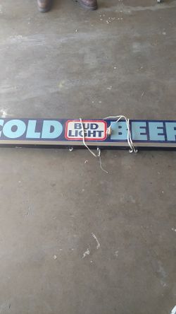 Old buld light sign