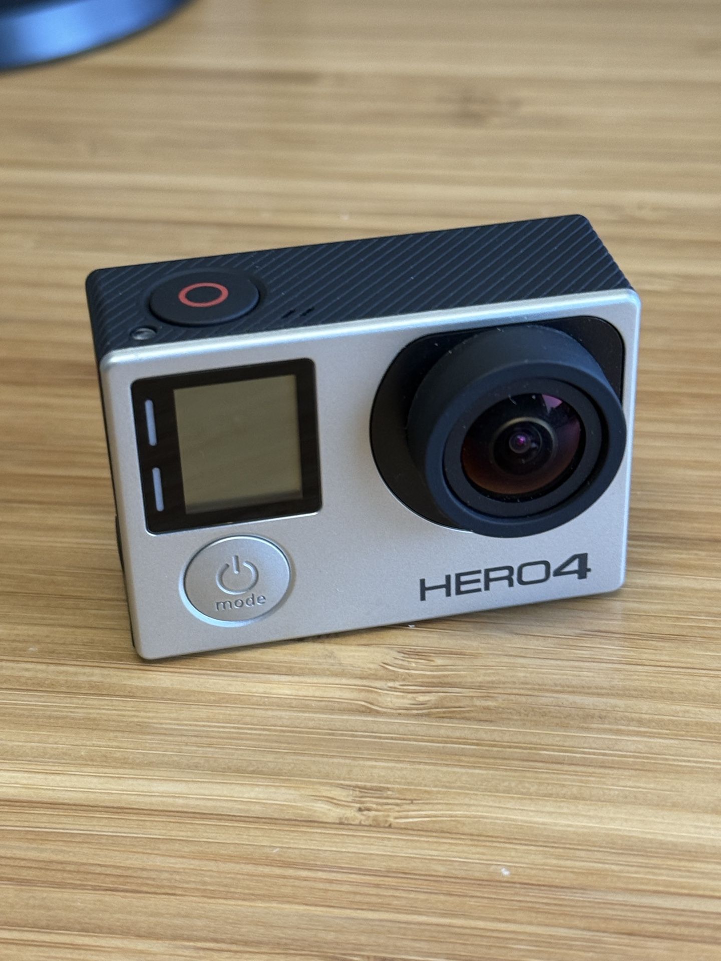 GoPro Hero 4 action camera with case and suction mount