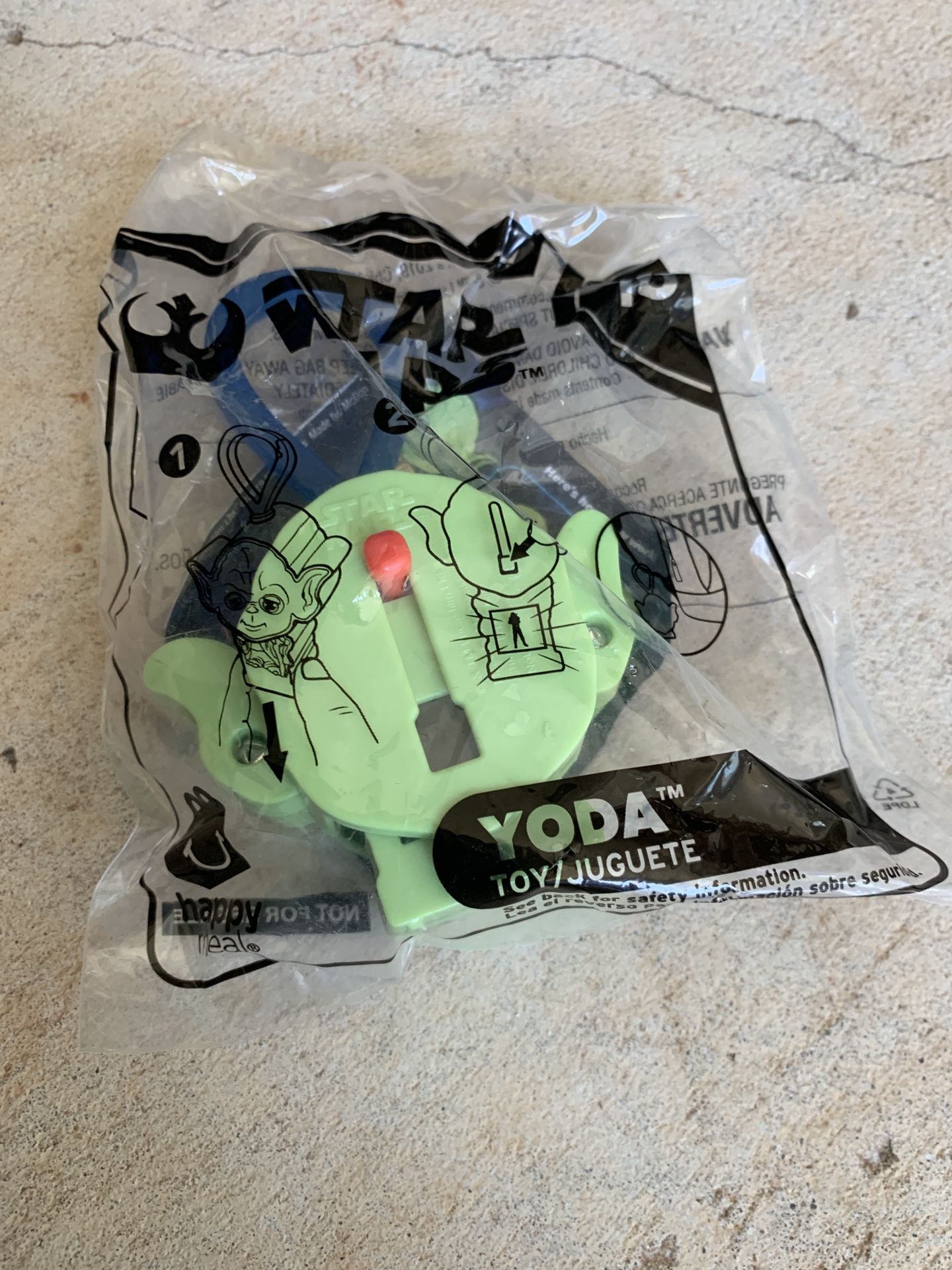 McDonalds Happy Meal Toy 2019 No 16 Star Wars Yoda NIP. NEW