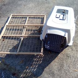 Small Dog Carrier Kennel+Gate 20.00