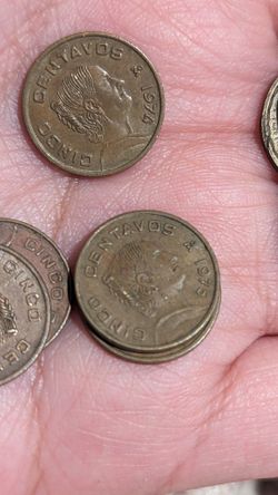 $0.05 Mexican Coins Bundle Of 38 Coins