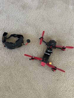 FPV Racing Drone with Fat Shark Goggles