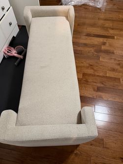 Cream  Upholstered End Bed bench