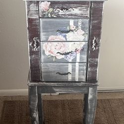 Jewelry Armoire (Hand painted)
