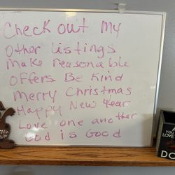 2 White Boards 1 W/cork Borard And Pens / Pins