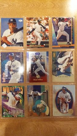 BASEBALL CARDS BERNIE WILLIAMS