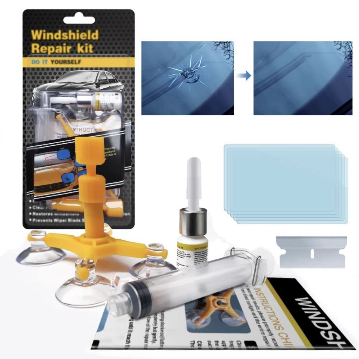 New Windshield Repair Kit 