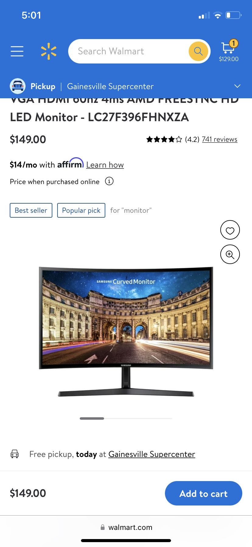 Samsung Curved Monitor