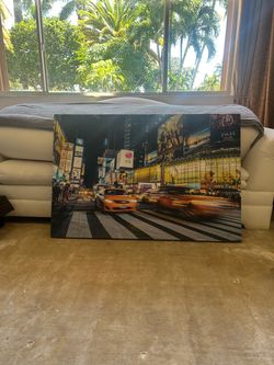 Times Square New York City Canvas Wall Art Print