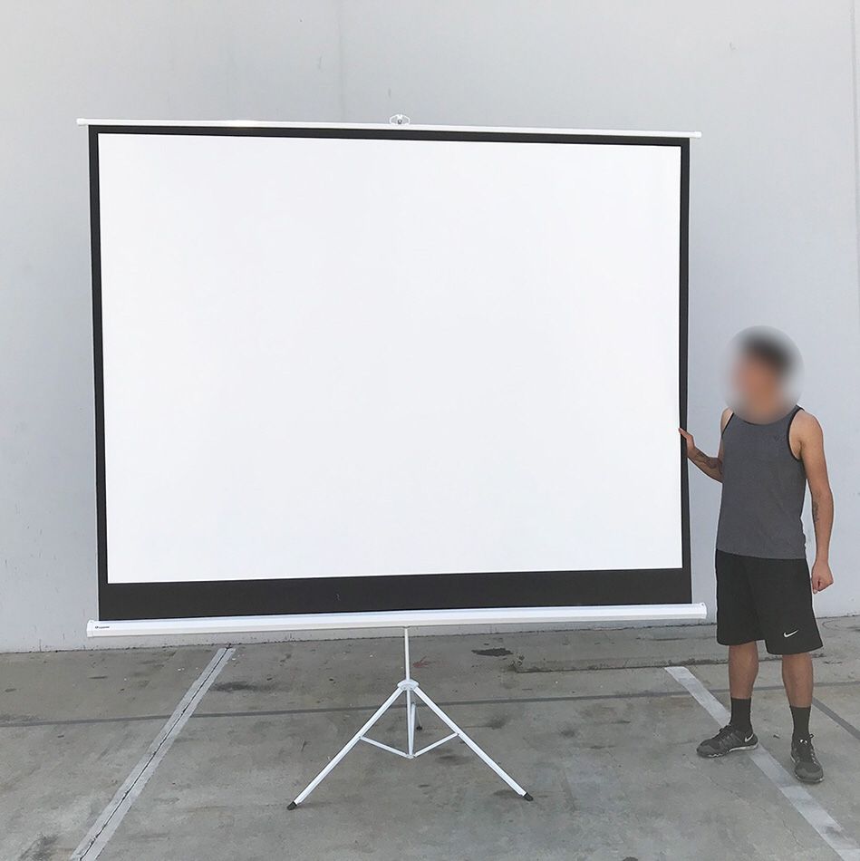 $65 NEW Tripod 120” 4:3 Projector Screen Theater Office Pull Down Projection