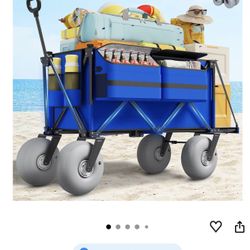 Beach Wagon with Big Wheels for Sand - 450lbs  - NEW (1638/🏡)