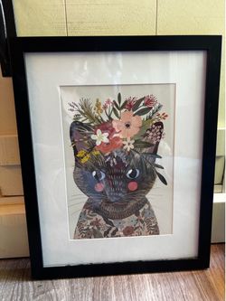 Cat art for hanging on walls