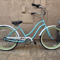 Phat Cycles Melodie Beach Cruiser Bike 3 Speed Nexus Lightweight Ready To Ride