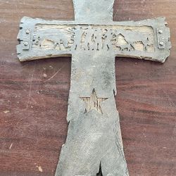 Cross with Cowboys and Star