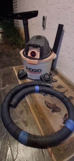 RIDGID wet dry shop vac works 👍 with attachments garage shop floors car rv vaccum vac