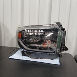 2018 2019 2020 2021 TOYOTA TUNDRA LED W PROJECTOR  HEADLIGHT  HEADLAMP LED DRL OEM USED