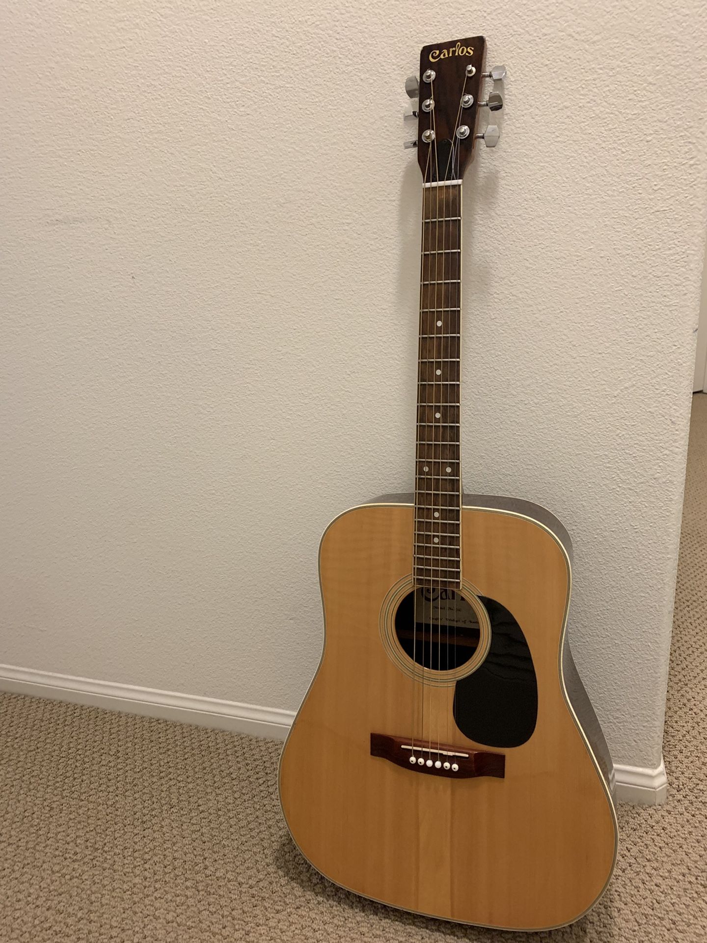 Carlos 260 Acoustic Guitar made in Korea