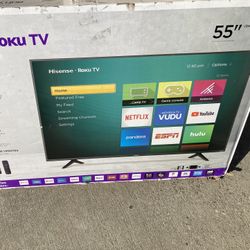 55” inch Hisense Smart 4K Roku 